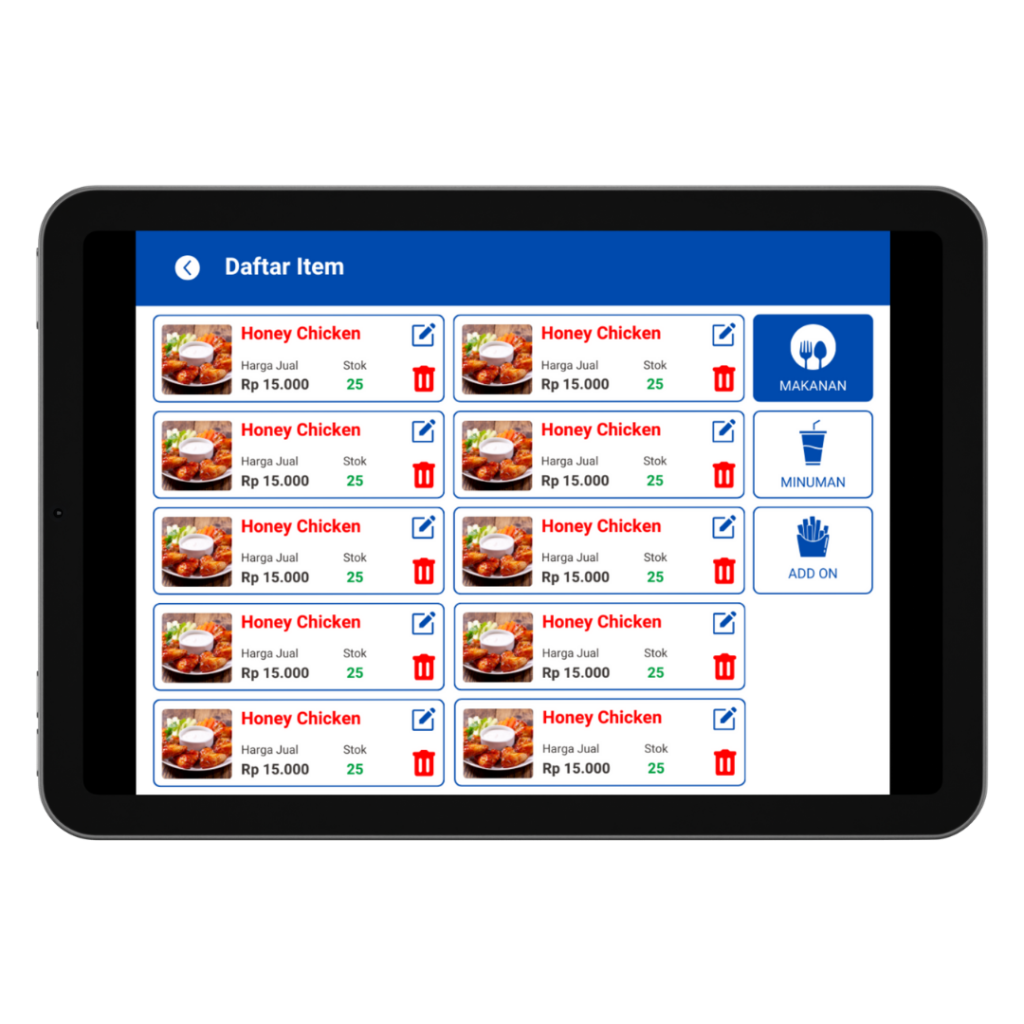 daftar item